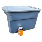 Sterilite 73 Qt Blue Plastic Storage Tote w/ Lid