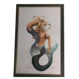 Robert Kline Signed Mermaid Print 12x18'
