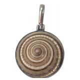 Shiva's Eye Shell & Mother of Pearl Pendant