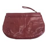 MCI Burgundy Red Clutch Handbag Wristlet
