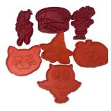 7 Hallmark Vintage Plastic Cookie Cutters