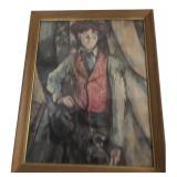 After Paul Cezanne Boy in Red Vest Print