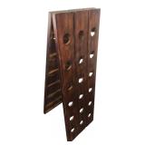 Wooden A-Frame Folding Wine Rack 48x16
