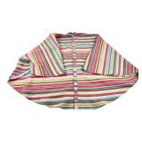60' Striped Round Patio Umbrella Tablecloth