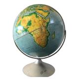 Vintage World Globe on Metal Stand