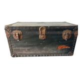 1923 Patent Flat Top Steamer Trunk