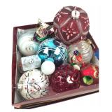 Assorted Glass & Plastic Christmas Ornaments