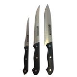 Set of 3 Stainless Steel Kitchen Knives