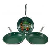 Orgreenic 10' Ceramic Frying Pans Set of 3