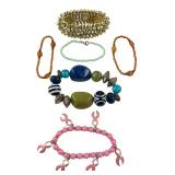 Mixed Lot of 6 Costume Beaded Bracelets