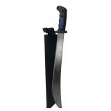 24-Inch Steel Machete with Nylon Sheath