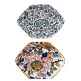 Pair of Gien France Faience Trinket Dishes