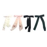 Set of 4 Vintage Clip-On Bow Ties