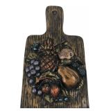 Decostone Faux Wood Fruit Wall Plaque
