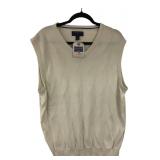 Saddlebred Men's Cotton Sweater Vest Size M