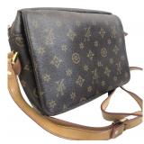 Brown LV Monogram Crossbody Bag 10x7'