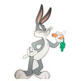 Looney Tunes Bugs Bunny Double Sided Cutout
