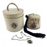 D.O.I. Oman 132 Past Commandress Fez & Case