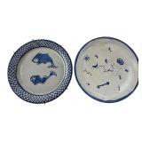 GTO Mexico Blue & White Pottery Plates