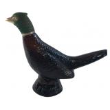 Avon Amber Glass Pheasant Decanter