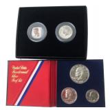 US Bicentennial Silver Proof & JFK Tribute Sets