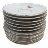 13 Porcelain Butterfly & Floral Saucers