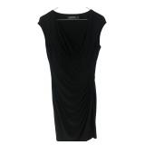 Lauren Ralph Lauren Black Ruched Dress Size 8P