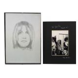 Dennis Thompson MC5 Fan Art Sketch & Signed Photo