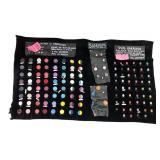 Noir Leather Painted Earring Sample Display Board
