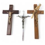 Dennis Thompson Estate 3 Wall Crucifixes