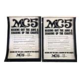 2 MC5 Kicking Out The Jams Ad Posters 18x24