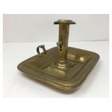 Antique Adjustable Brass Chamber Stick Candle