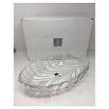 New Mikasa Bolero Crystal Oval Bowl