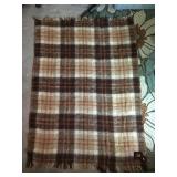 Vintage Edinburgh Wool Throw Blanket