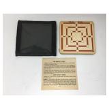 Vintage Checkers Cheko Game w/ Case