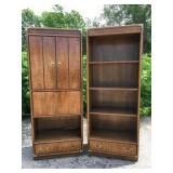Vintage Drexel Office Storage Desk Shelves