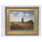 Framed Windmill Art Print