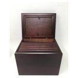 Wood & Glass Photo Album Box