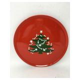 Vintage Ceramic Christmas Tree Platter