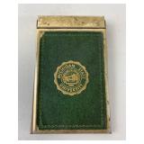 Vintage Michigan State Notepad Case