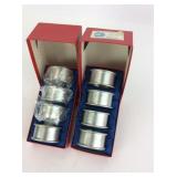 8 napkin rings - by Leonard