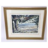 Signed Don Owen Mumble Head Lithograph