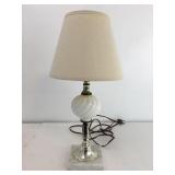 Vintage Italian Marble Milk Glass Lamp
