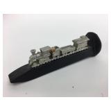 Metal Railroad Spike with Metal Train
