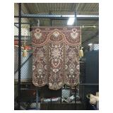 Beautiful Wall Tapestry Fleur-De-Lis Metal Rod