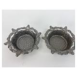 Pair of Matching Arthur Court Pewter Deer Bowls
