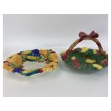 Pair of Fitz and Floyd Decorative Serving Dishes