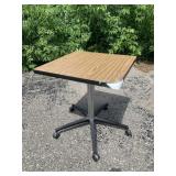 Pressed Wood Table with Locking Casters