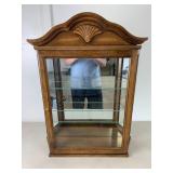Vintage Butler Wood & Glass Hanging Display