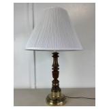 Wood and Brass Vintage Lamp